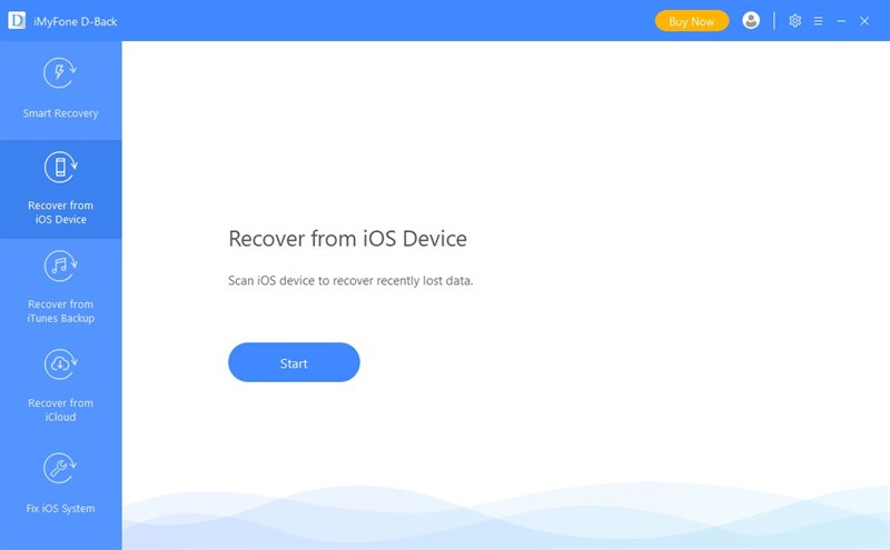 Tính năng Recover from iOS Device